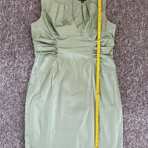 Adrianna Papell Elegant Green Shiny Mermaid Core Fairy Wedding Dress Size 16